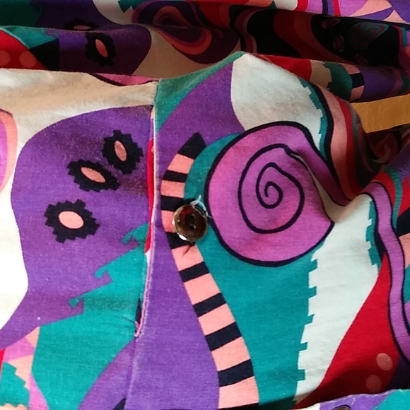 Vintage Western Shirt Ladies Small Crop Style Cutout Southwest Design Monarch - Picture 4 of 7